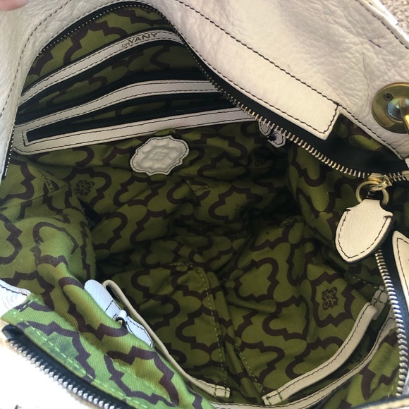 orYany white leather satchel purse - Picture 4 of 4